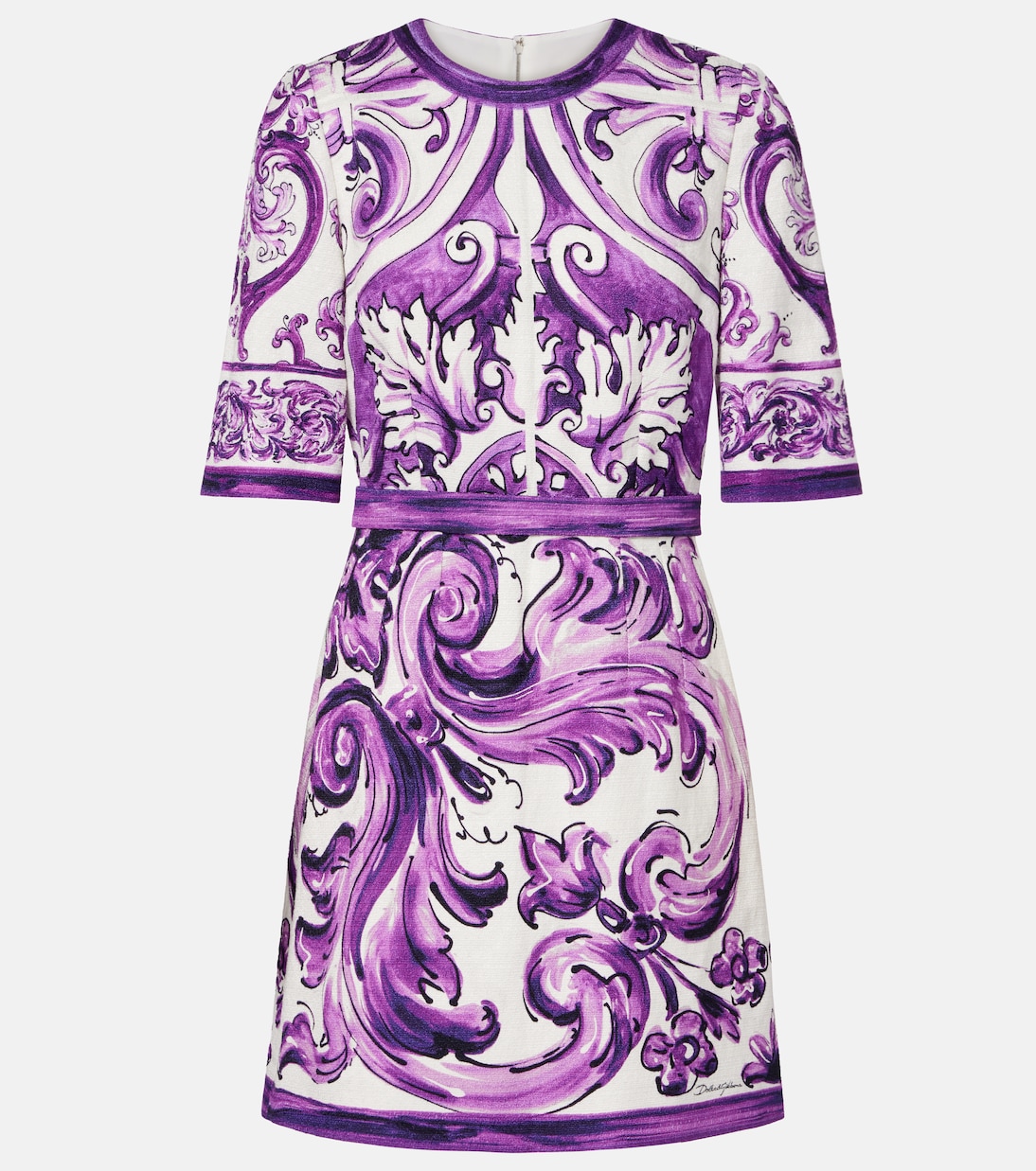 Minikleid Majolica aus einem Baumwollgemisch | Dolce&Gabbana