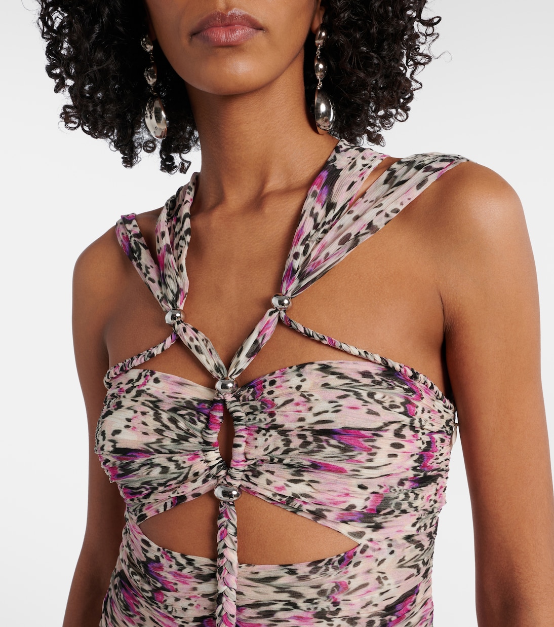 Robe longue Rafael imprimée en soie | Isabel Marant