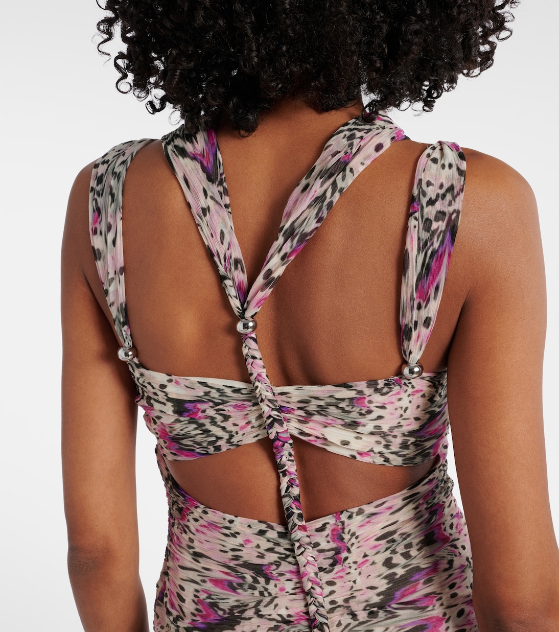 Robe longue Rafael imprimée en soie | Isabel Marant