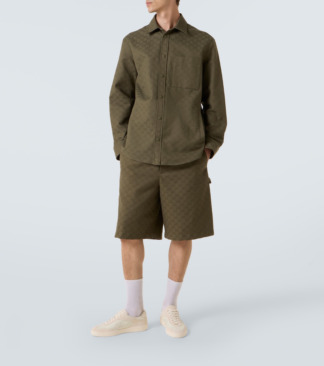 Chemise GG Canvas en coton mélangé | Gucci