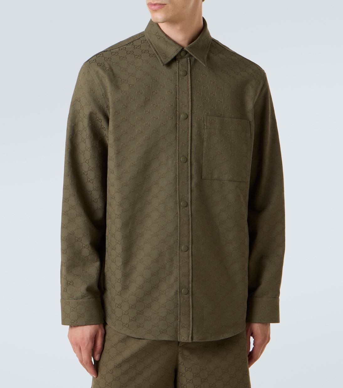 Chemise GG Canvas en coton mélangé | Gucci