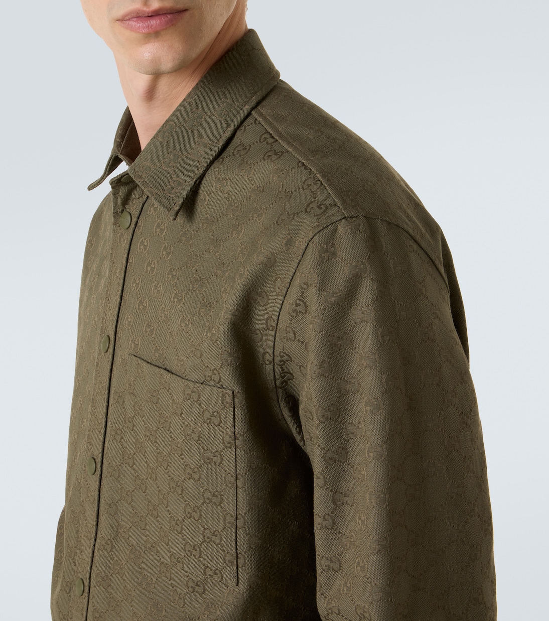 Chemise GG Canvas en coton mélangé | Gucci