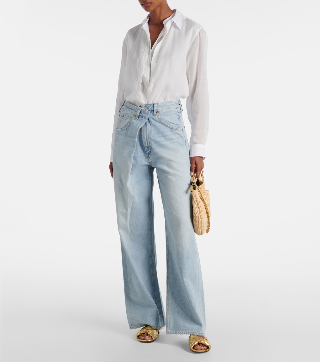 Jeans anchos Vana de tiro bajo | Agolde