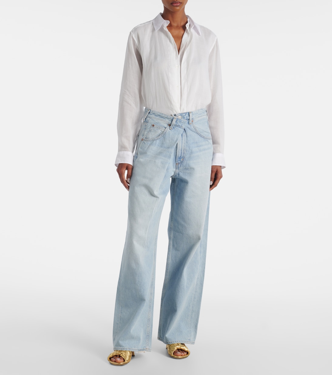 Jeans anchos Vana de tiro bajo | Agolde