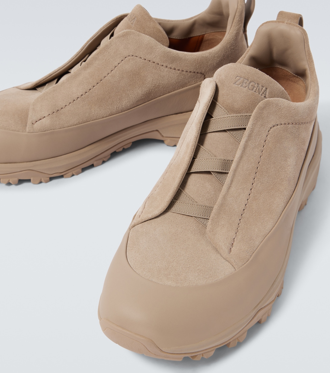 Sneakers Monte Triple Stitch aus Veloursleder | Zegna
