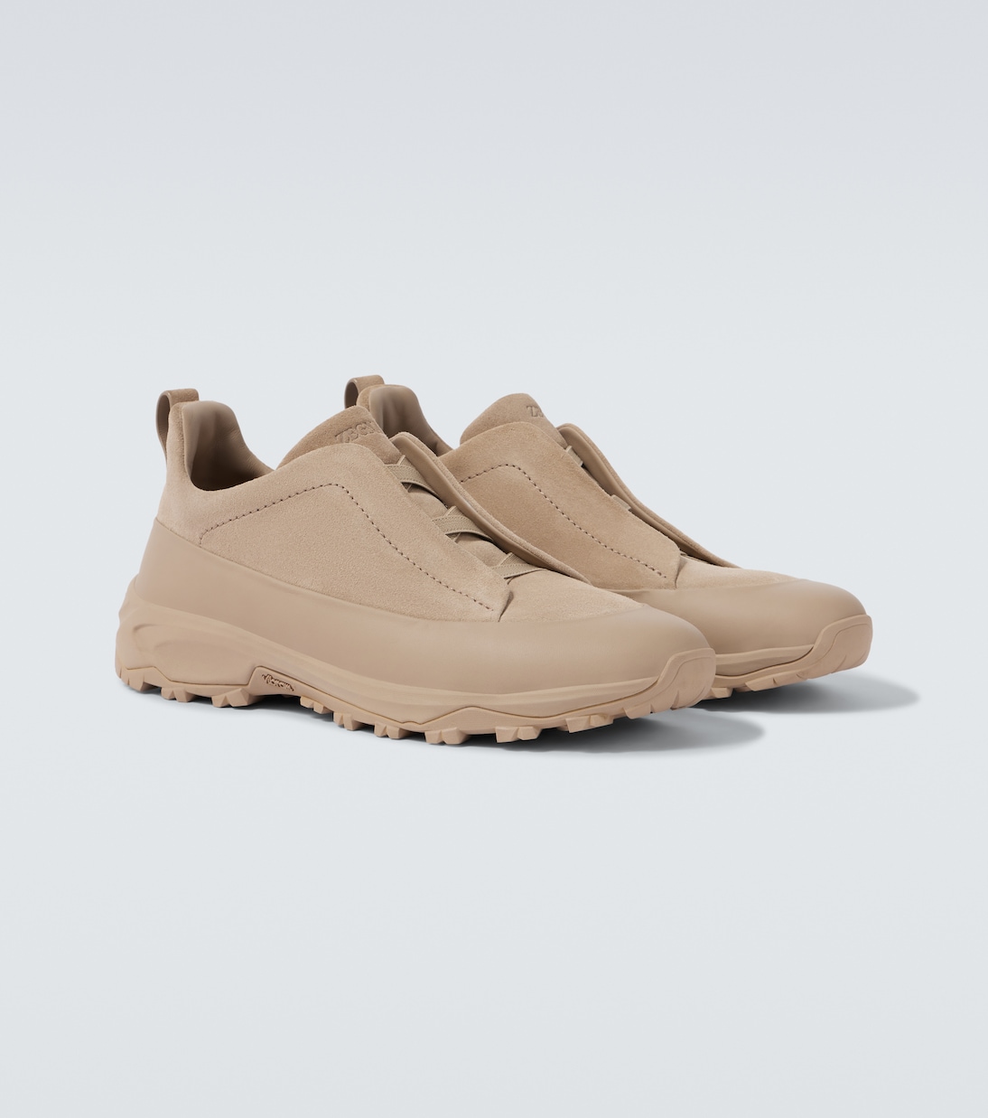 Sneakers Monte Triple Stitch aus Veloursleder | Zegna
