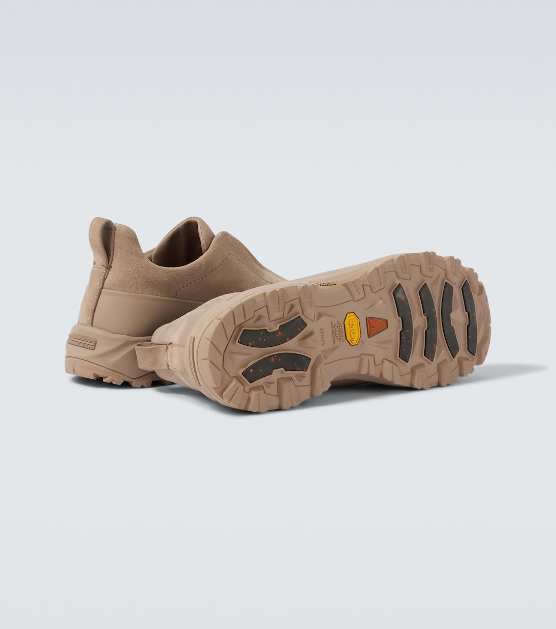 Sneakers Monte Triple Stitch aus Veloursleder | Zegna