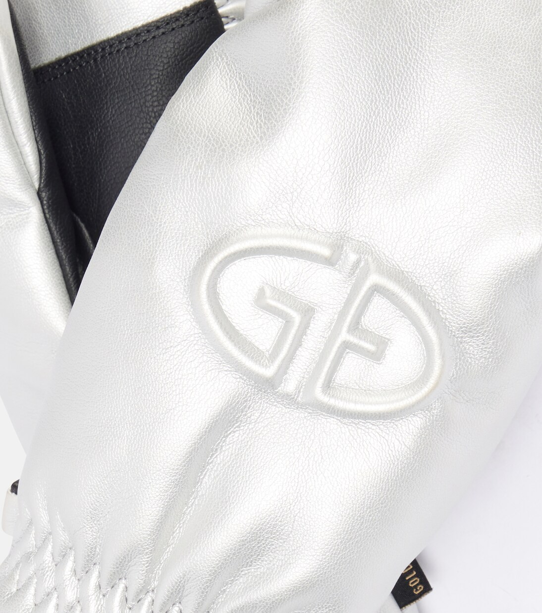 Charmer logo faux leather ski mittens | Goldbergh
