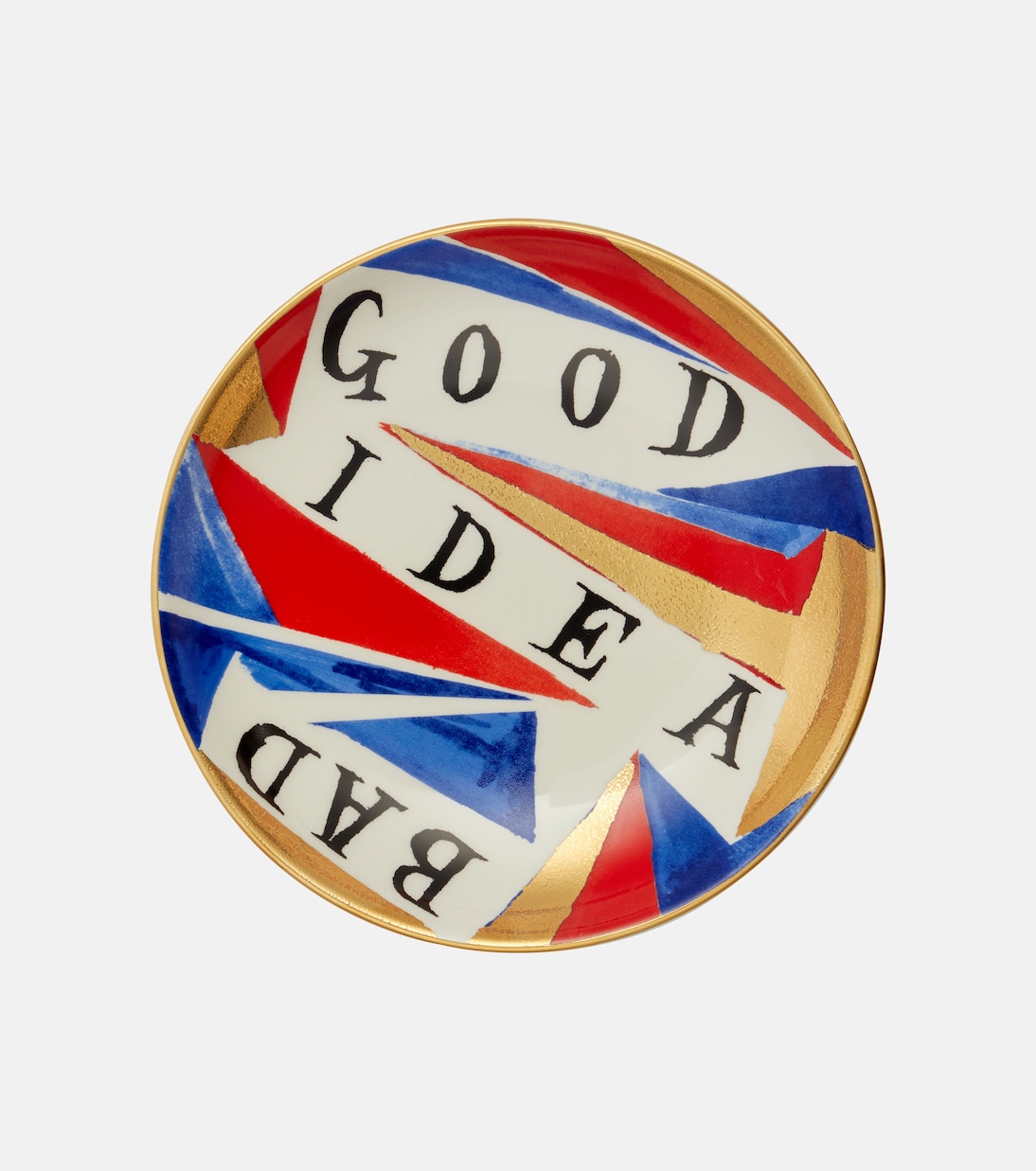 Assiette Good/Bad Idea en porcelaine par Ruan Hoffmann | L'Objet