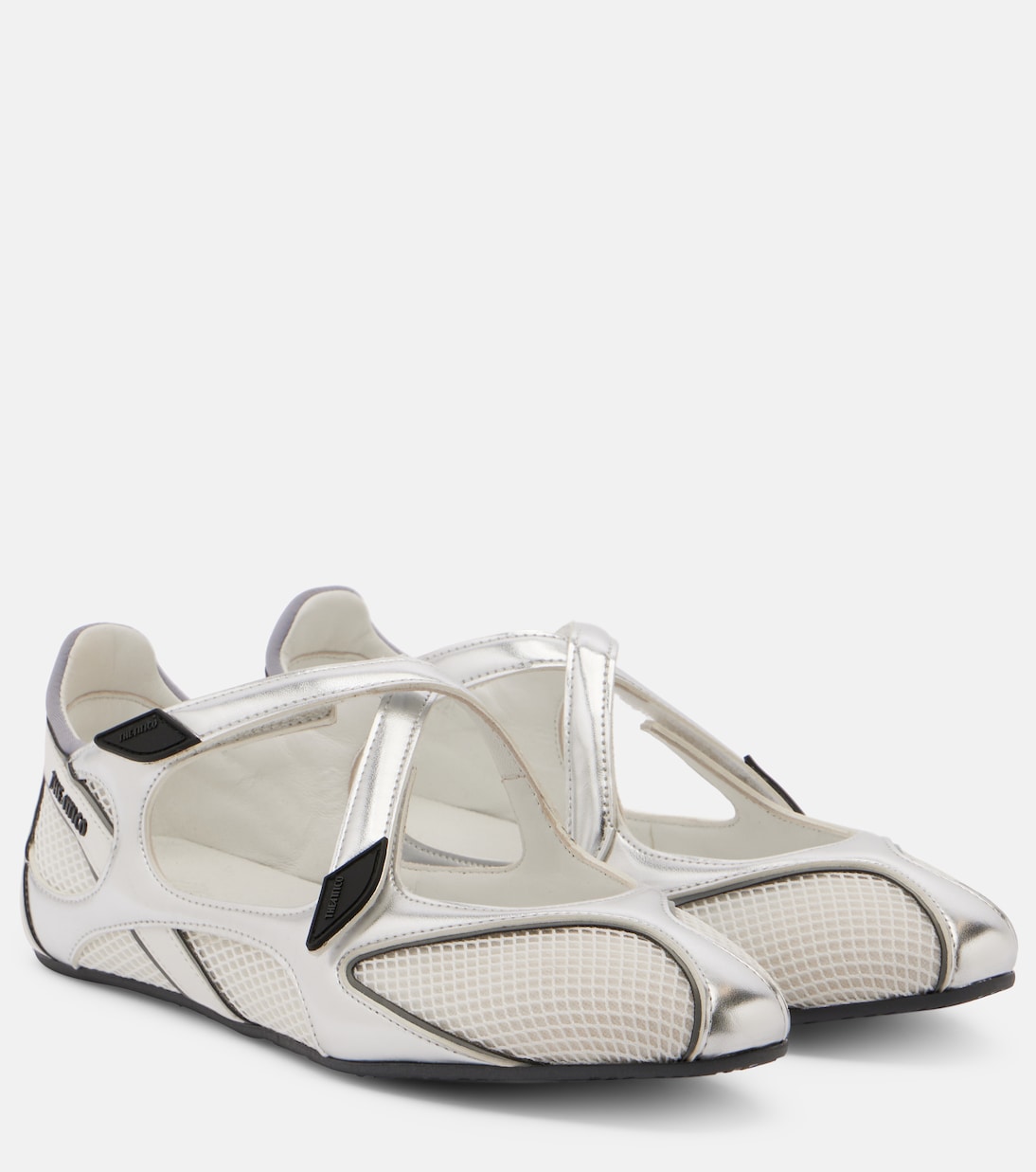 Floor 01 metallic ballet flats | The Attico