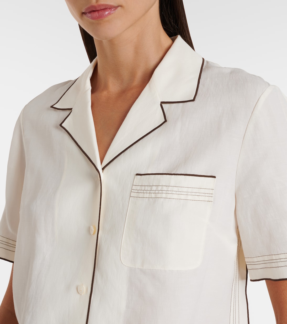 Short-sleeved shirt | Tory Burch