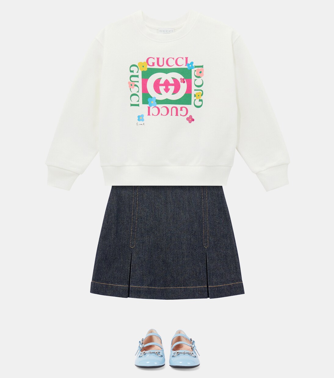 x Euan Roberts sudadera de algodón con logo | Gucci Kids