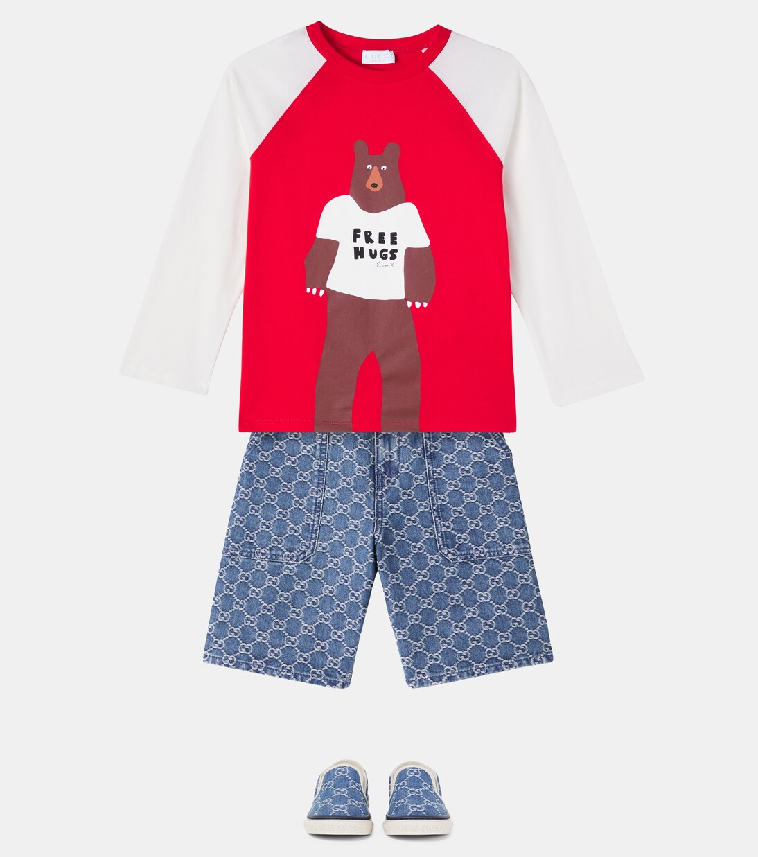 x Euan Roberts printed cotton jersey T-shirt | Gucci Kids