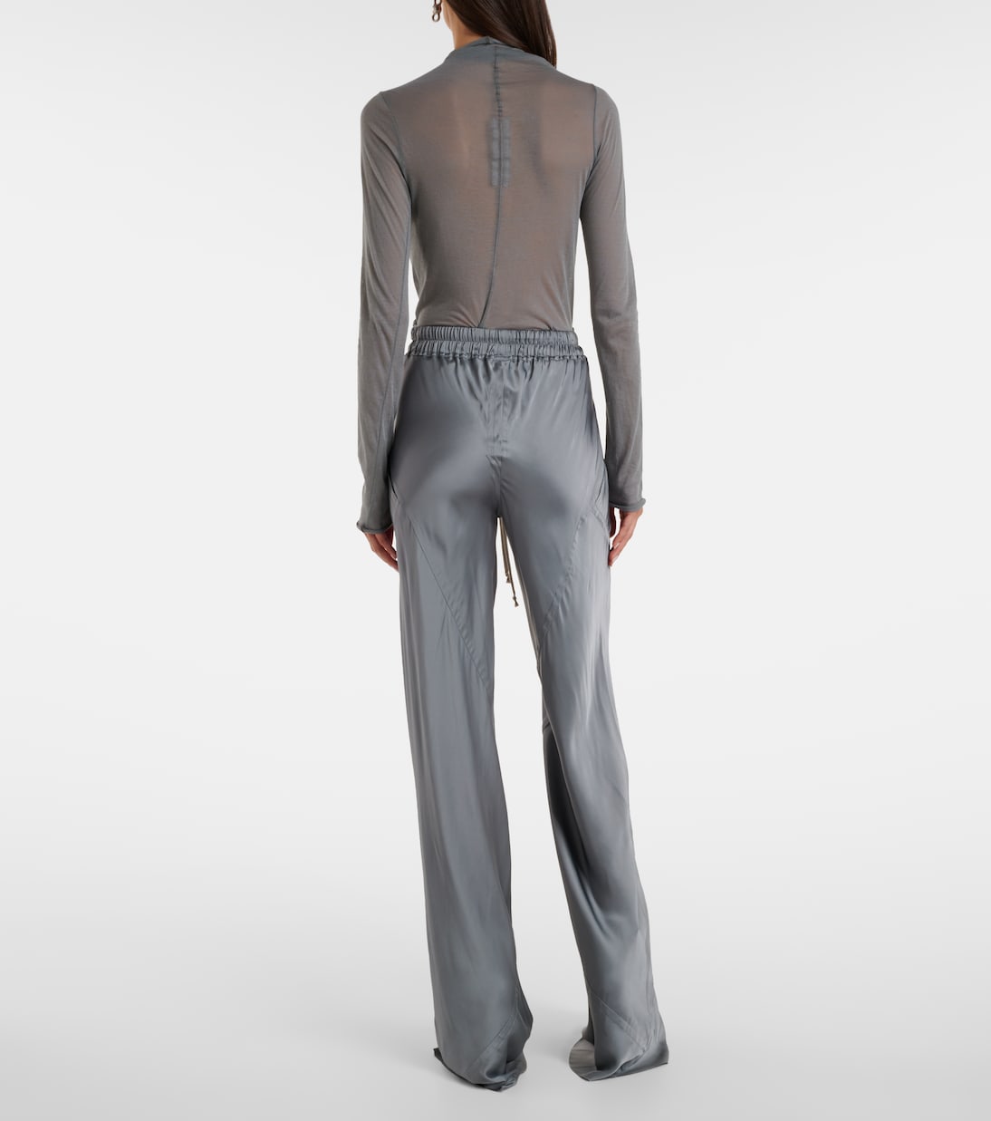 Weite Oversize-Hose aus Charmeuse | Rick Owens