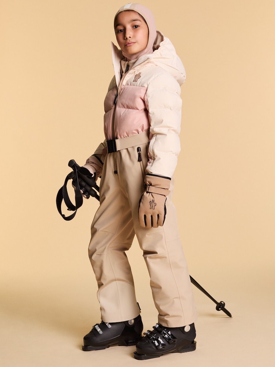 Colorblocked down ski suit | Moncler Grenoble Enfant