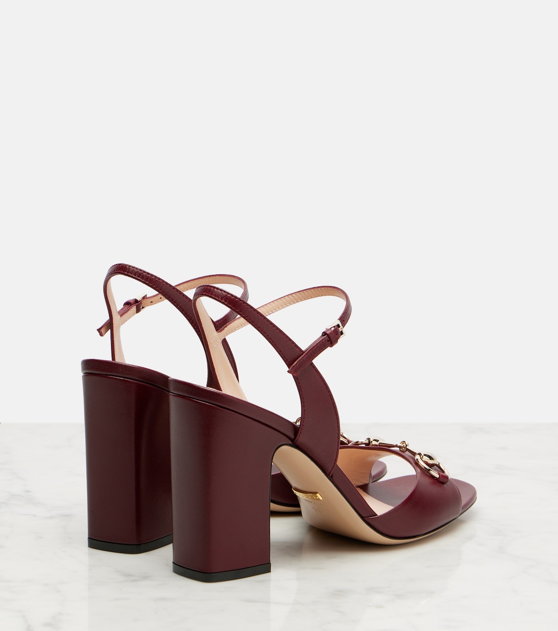 Horsebit 95 leather sandals | Gucci