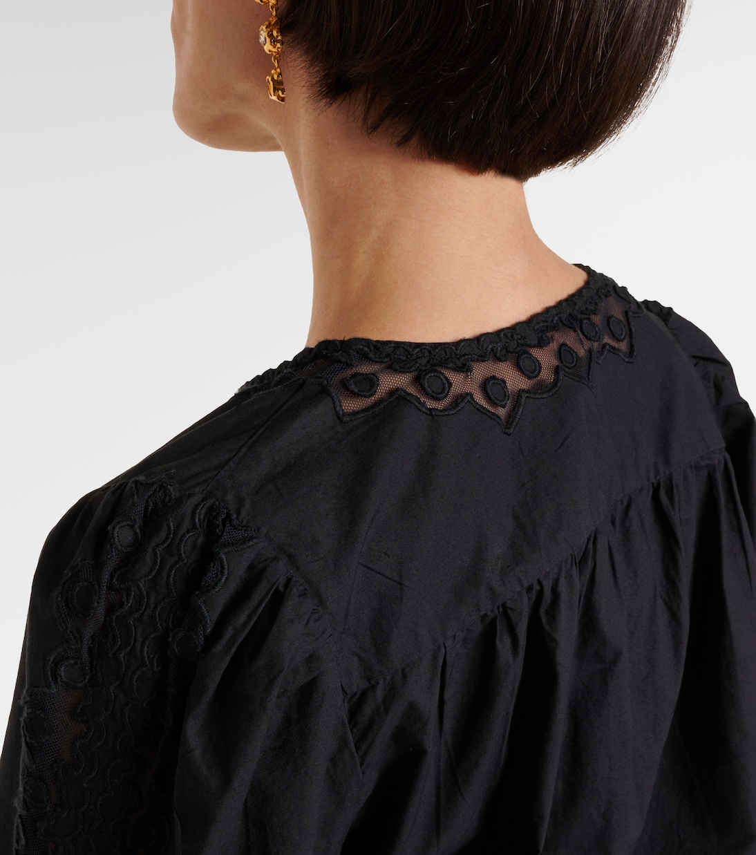 Kady lace-trimmed cotton blouse | Ulla Johnson