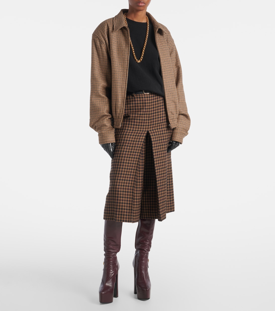 Plateaustiefel Nico aus Leder | Saint Laurent