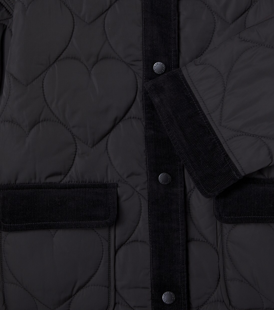 Velvet-trimmed quilted jacket | Stella McCartney Kids