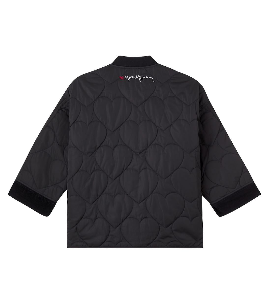 Velvet-trimmed quilted jacket | Stella McCartney Kids