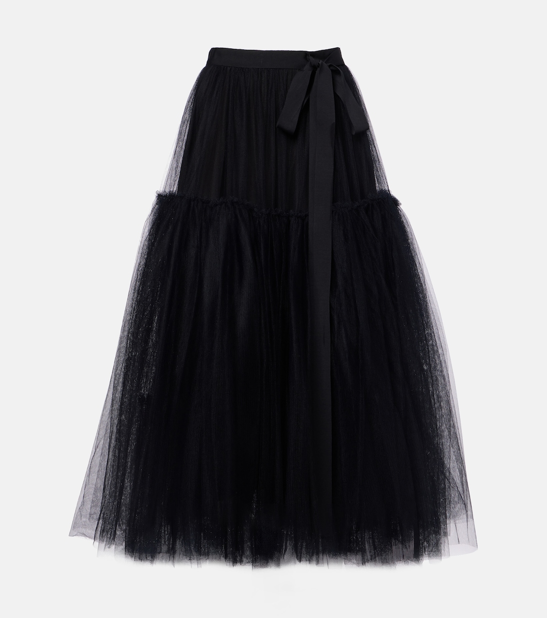 Belted tulle midi skirt | Erdem