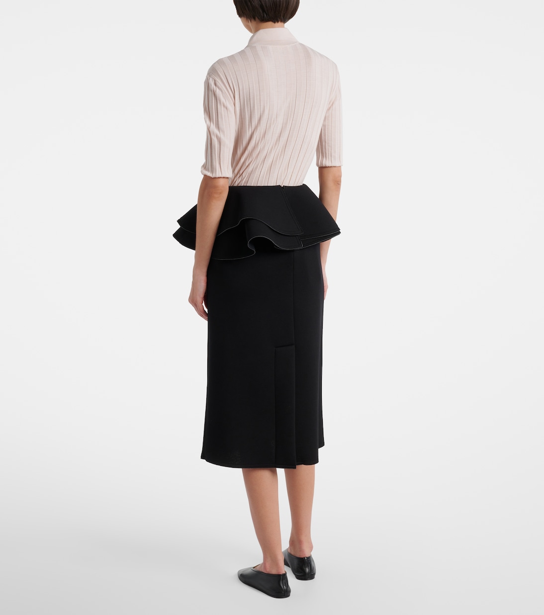 Ruffled midi skirt | Plan C