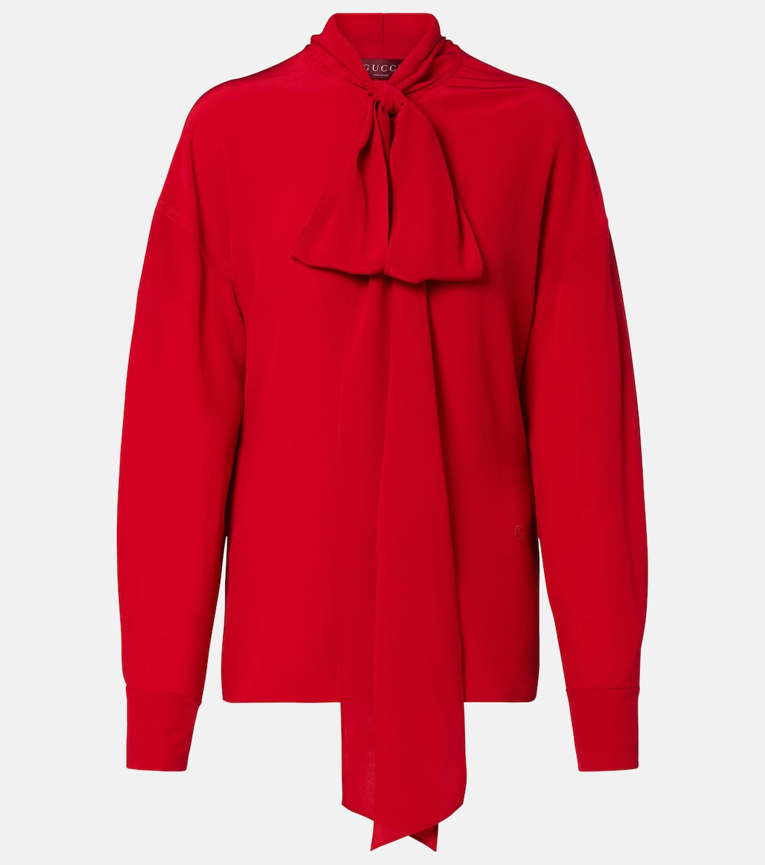 Blusa de seda con lazo | Gucci