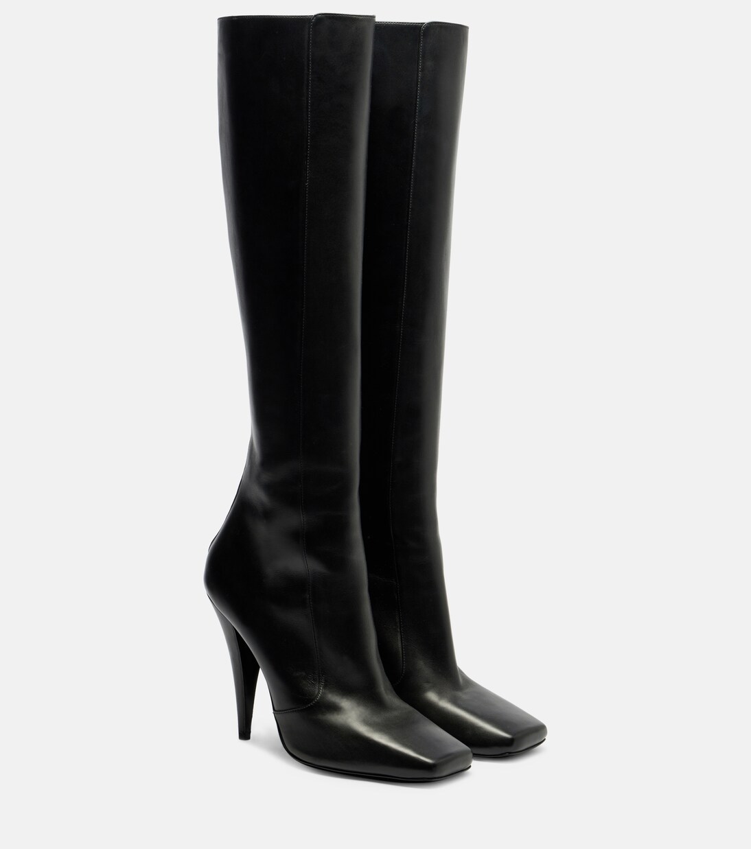 Sliced Square leather knee-high boots | Givenchy