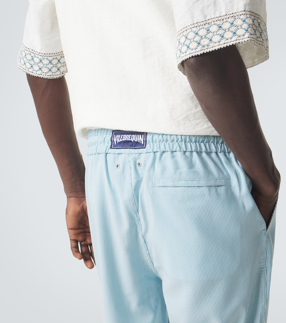 Parc striped wool-blend slim pants | Vilebrequin