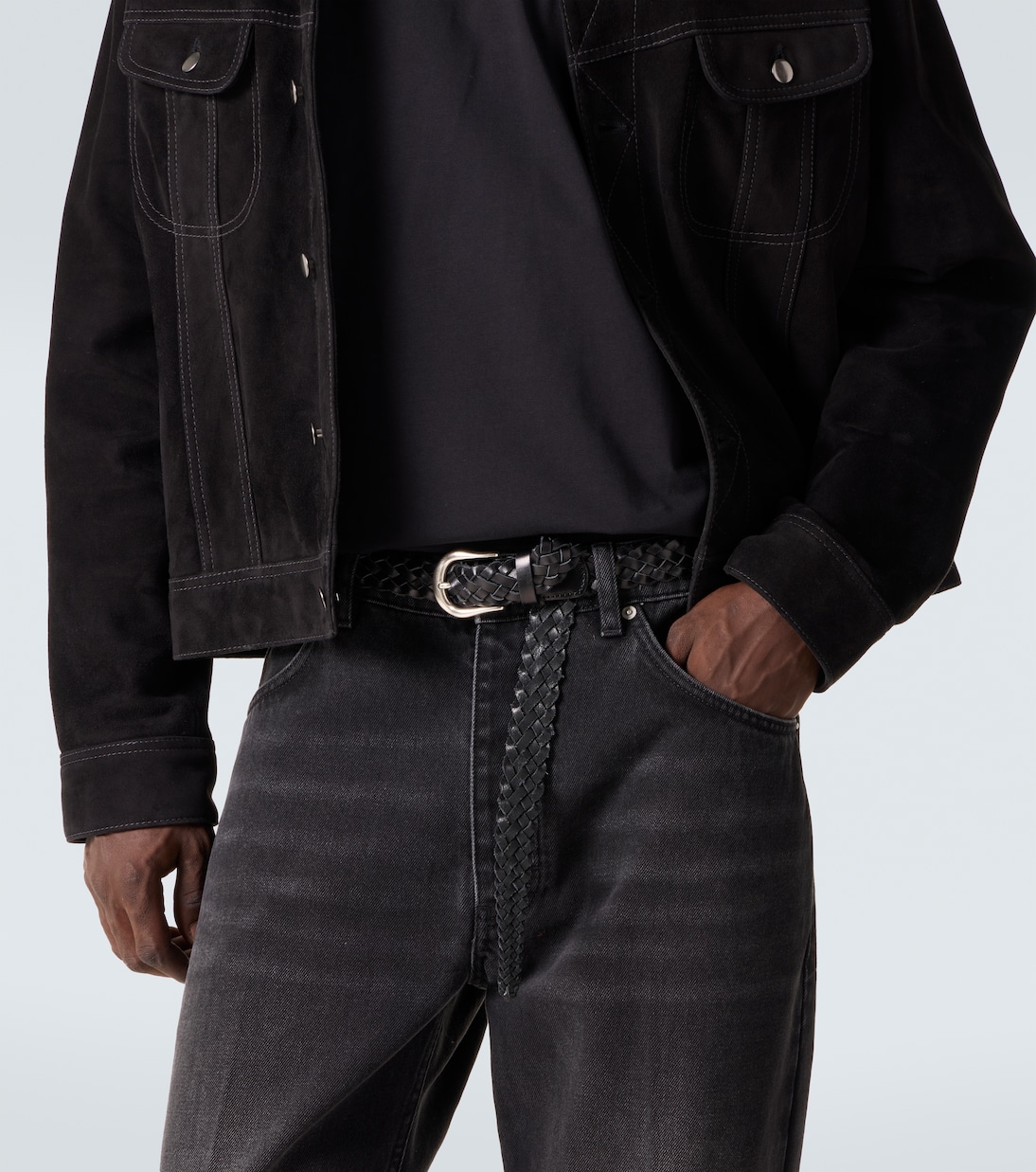 x Aaron Levine - Cintura in pelle | Studio Nicholson