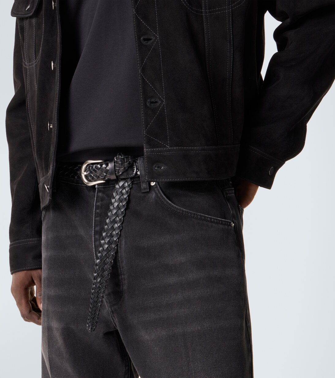 x Aaron Levine - Cintura in pelle | Studio Nicholson