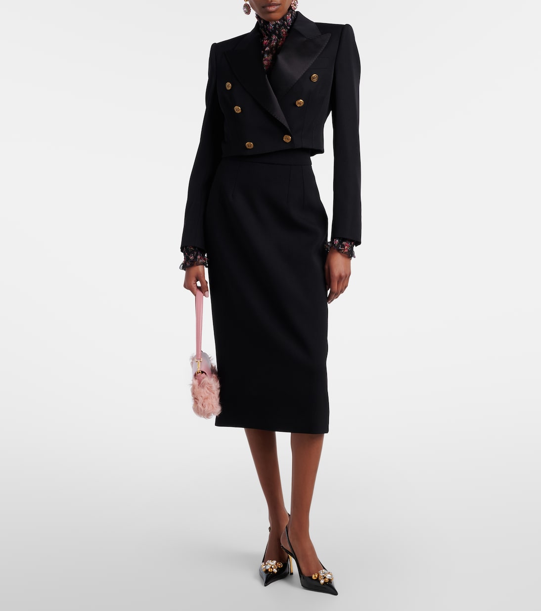 Wool-blend pencil skirt | Dolce&Gabbana