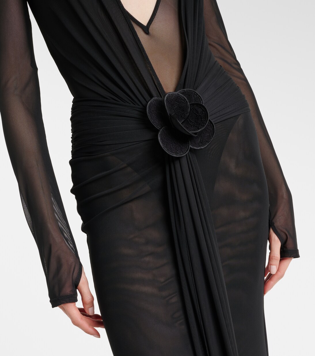 Robe aus Mesh | David Koma