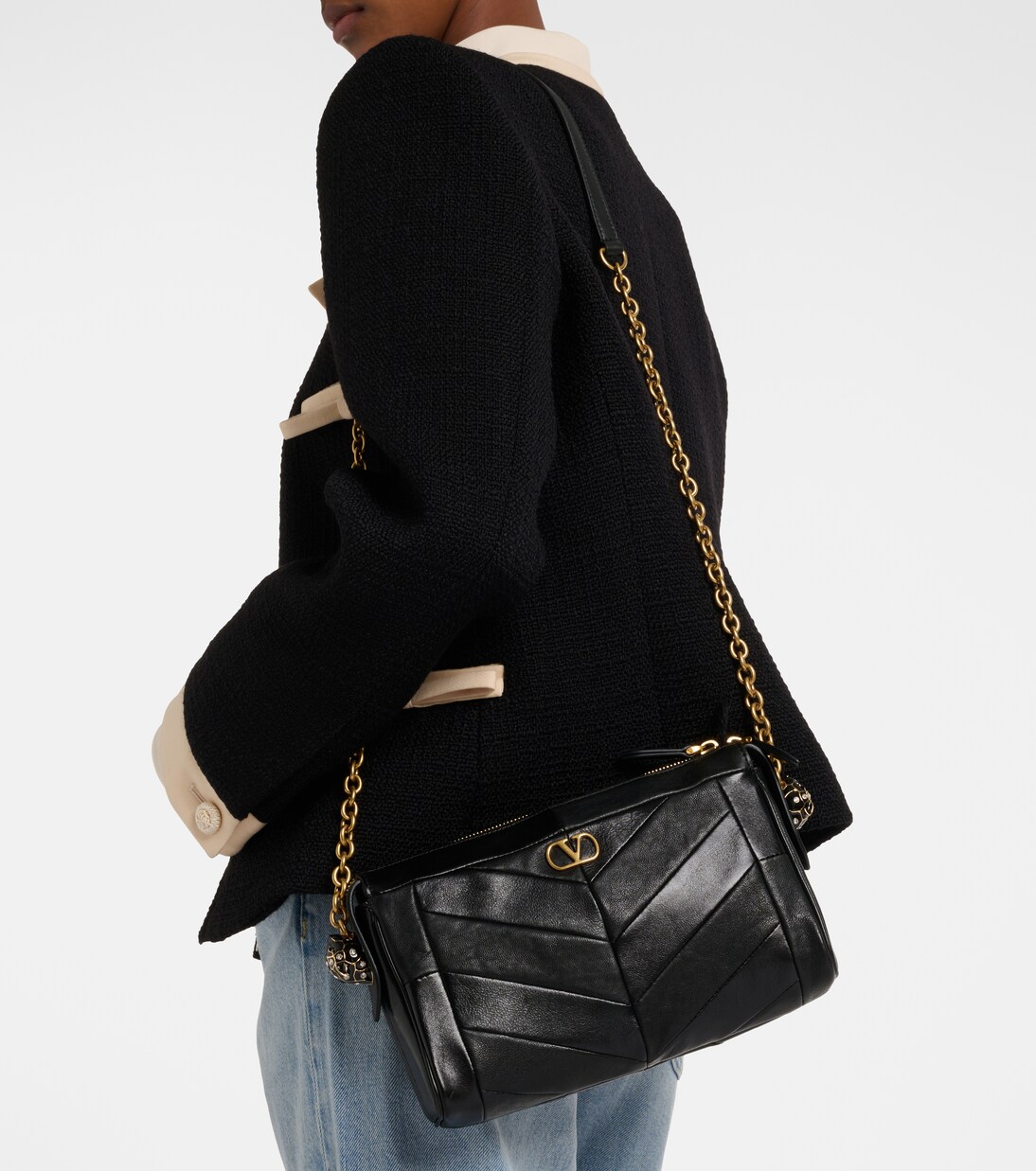 Bolso cruzado Panthea Small de piel | Valentino Garavani