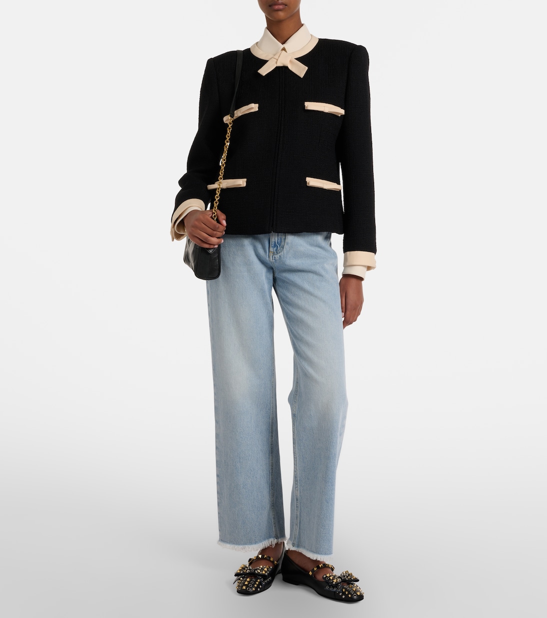 Bolso cruzado Panthea Small de piel | Valentino Garavani