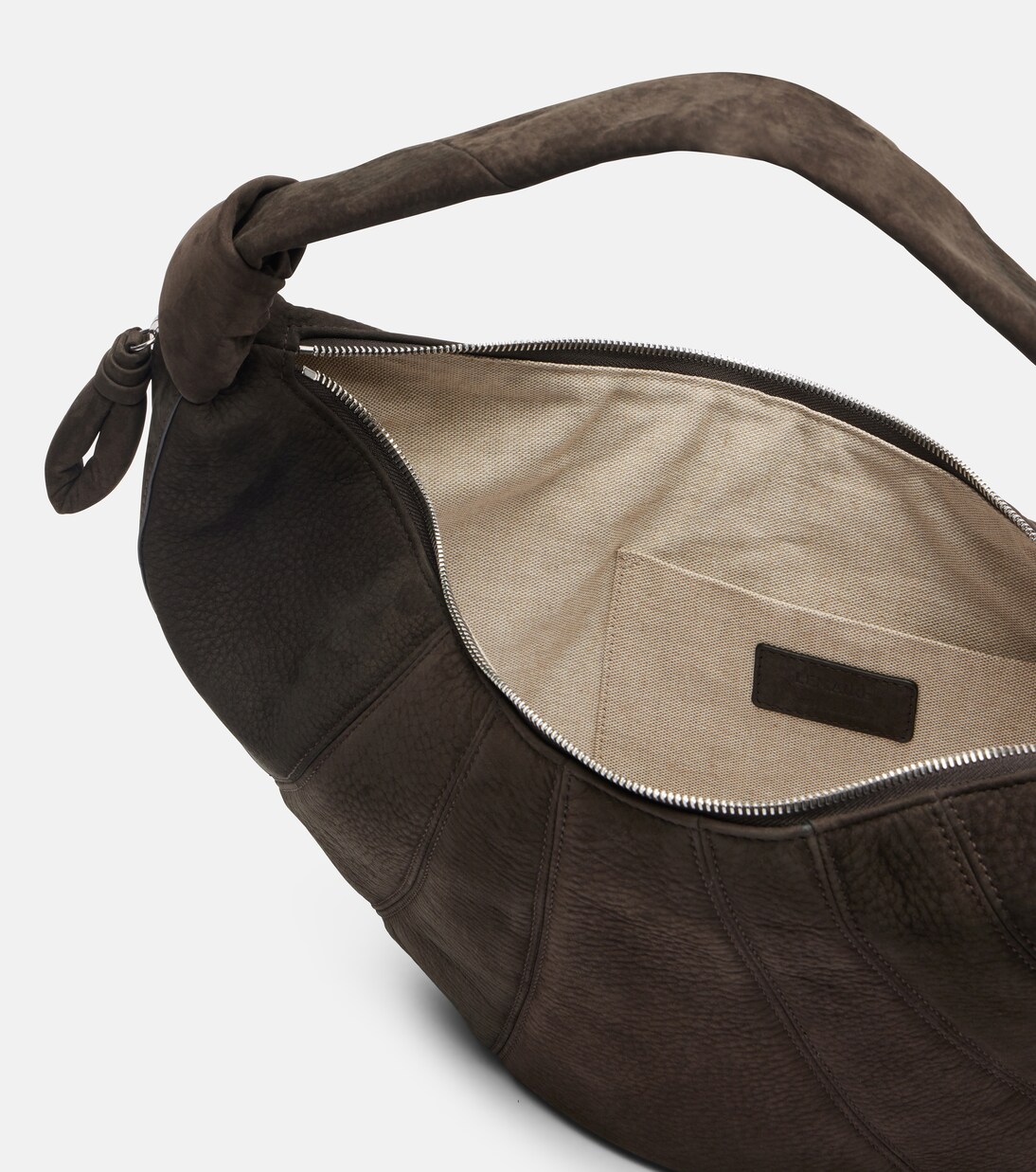 Sac Fortune Croissant Small en daim | Lemaire