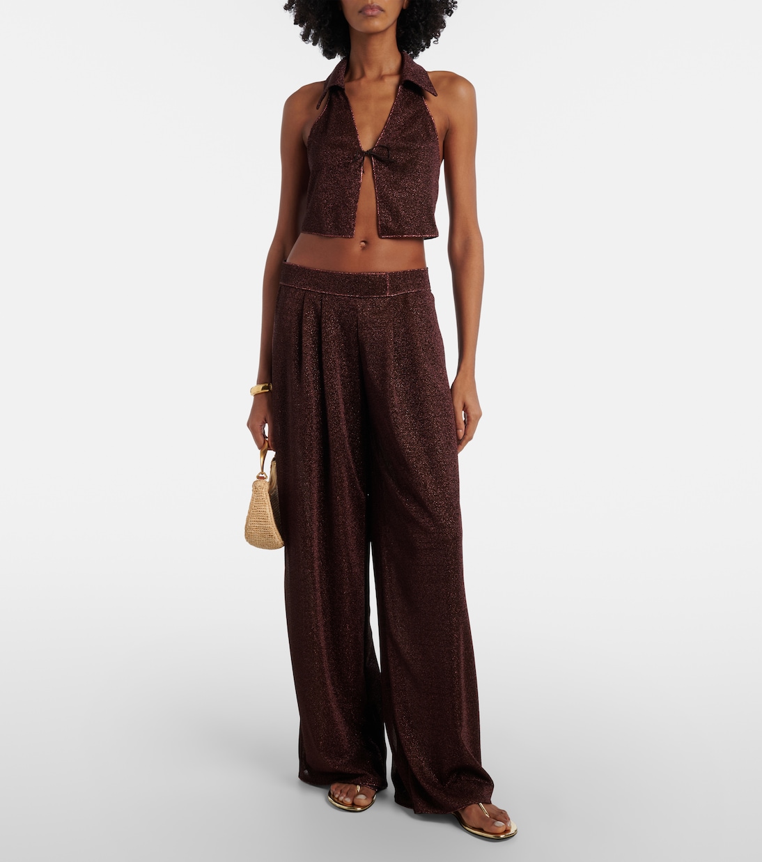 Lumière wide-leg pants | Oséree