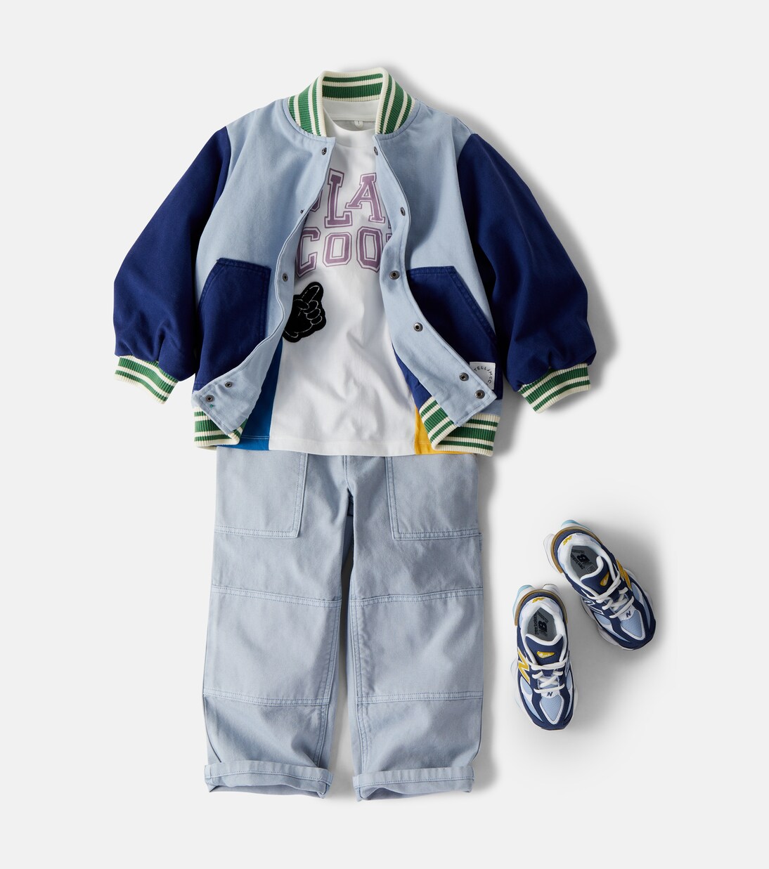 Colorblocked cotton jersey T-shirt | Stella McCartney Kids