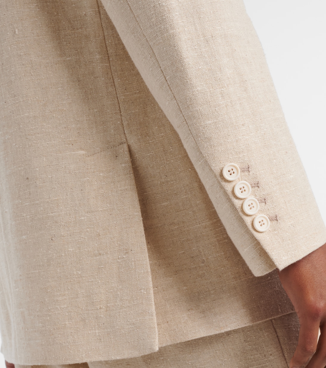 Blazer aus Leinen, Seide und Hanf | Brunello Cucinelli