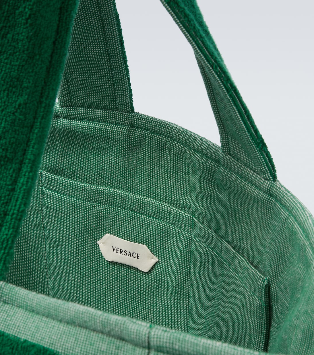 Medusa cotton-terry jacquard tote bag | Versace