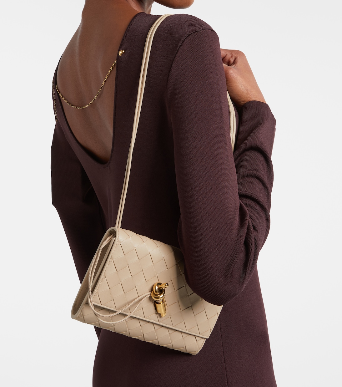 Pochette à bandoulière Andiamo en cuir | Bottega Veneta