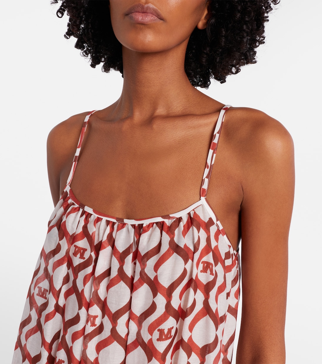 Vestido midi Alisso de algodón y seda | Max Mara