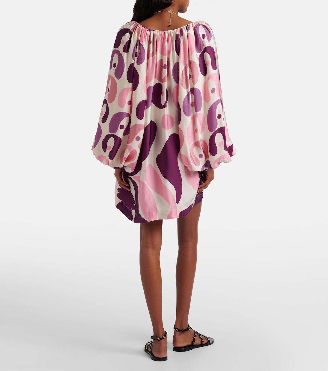 Printed satin minidress | Adriana Degreas