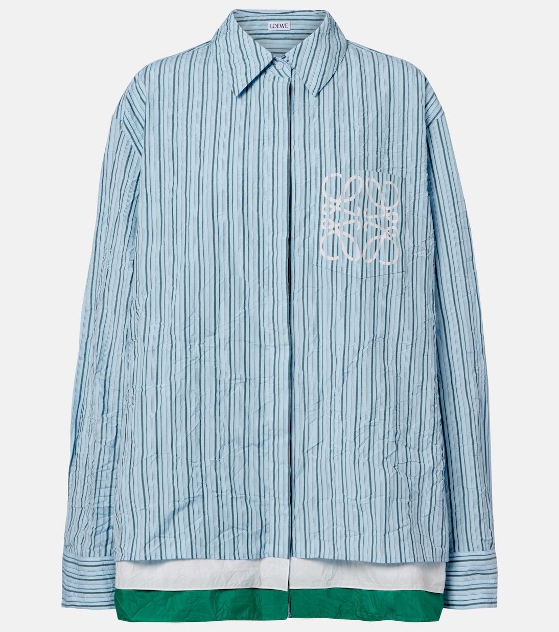 Anagram cotton-blend poplin shirt | Loewe