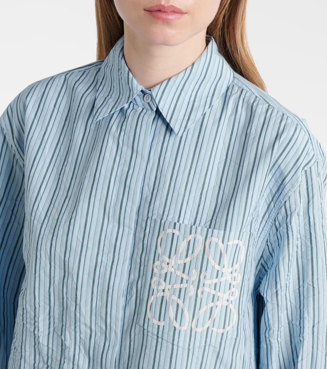 Anagram cotton-blend poplin shirt | Loewe