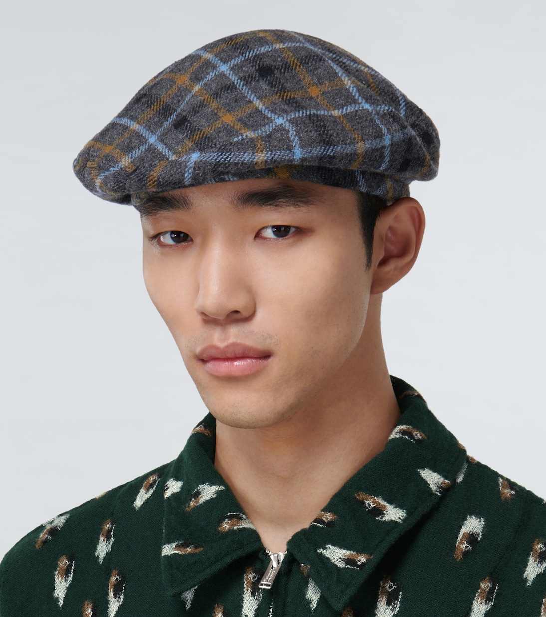 Wool checked beret | Undercover