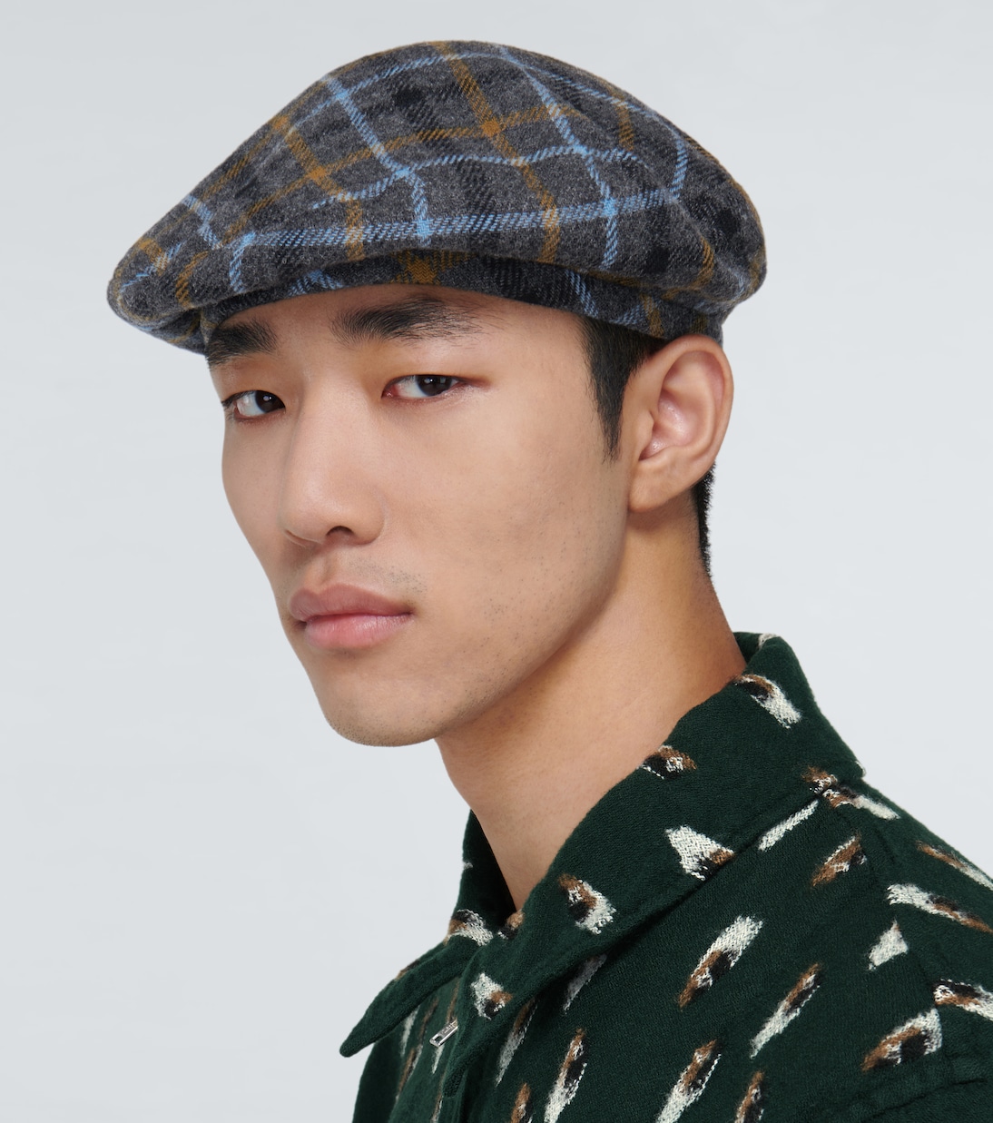 Wool checked beret | Undercover