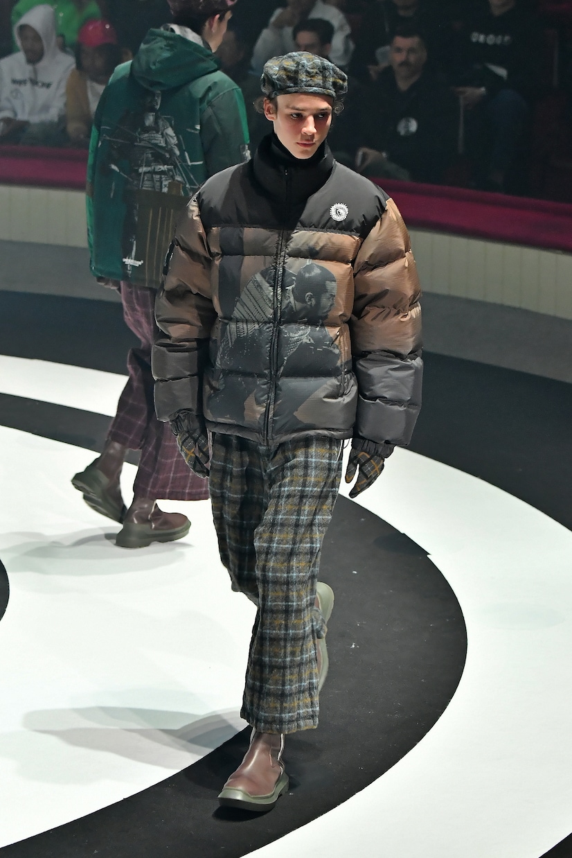 Wool checked beret | Undercover