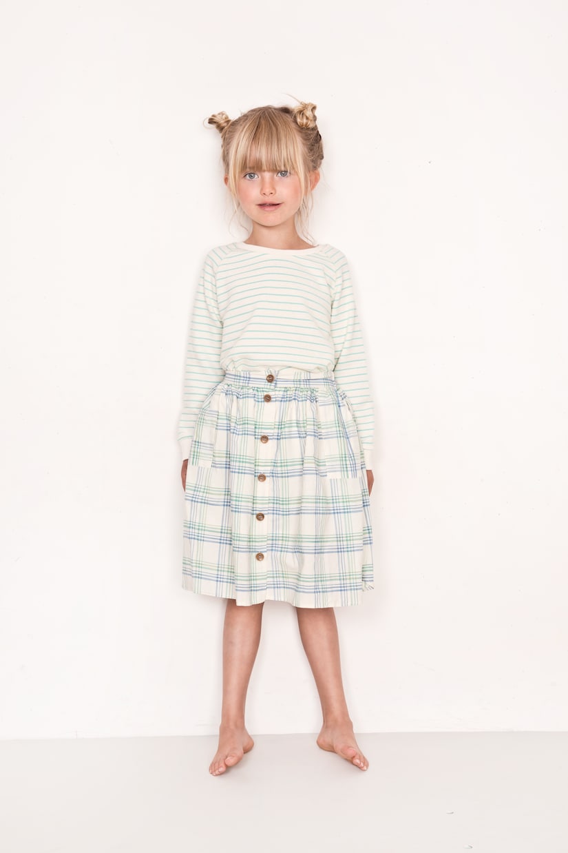 Lea Concord checked cotton skirt | Morley