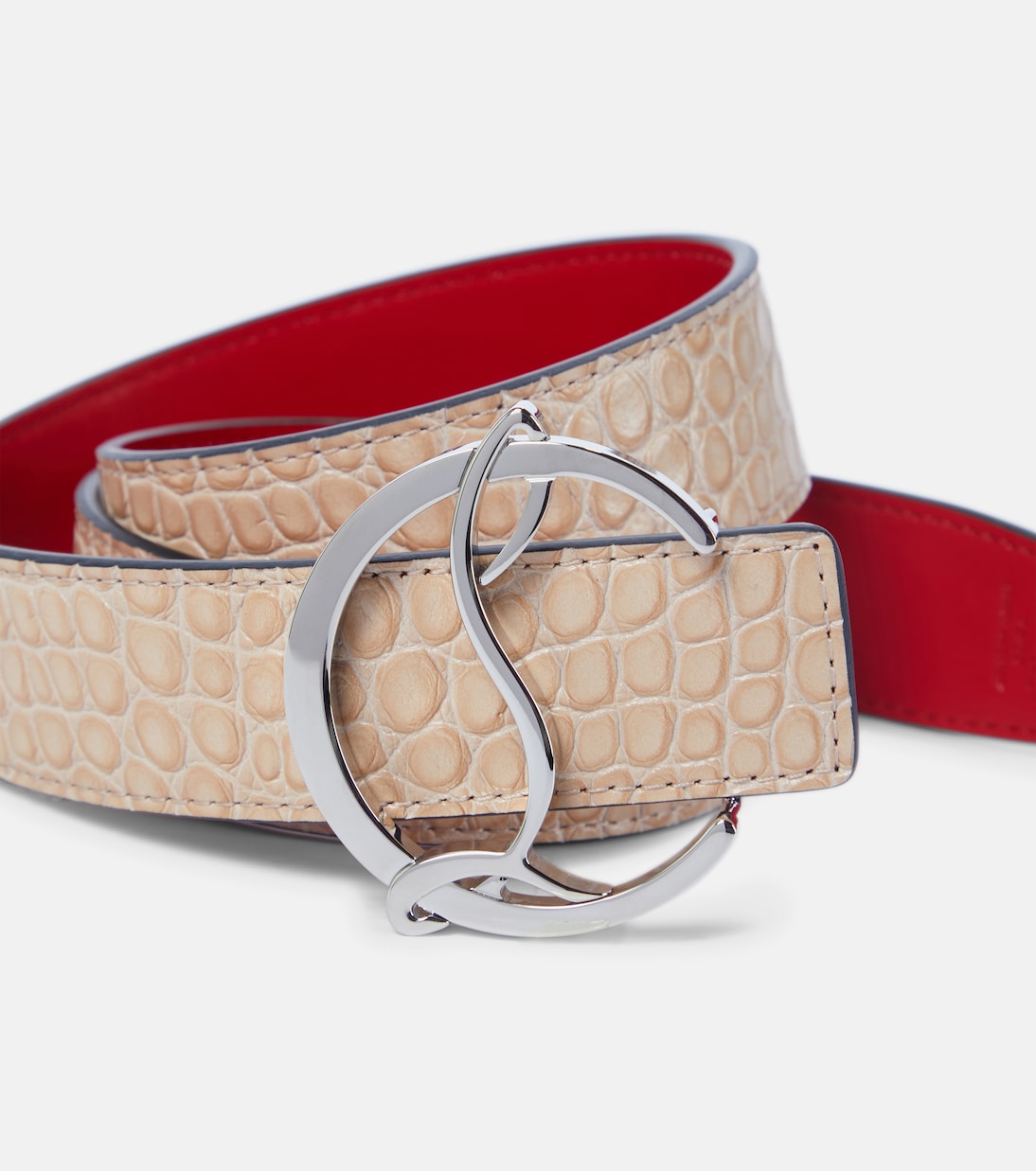 CL Logo reversible leather belt | Christian Louboutin